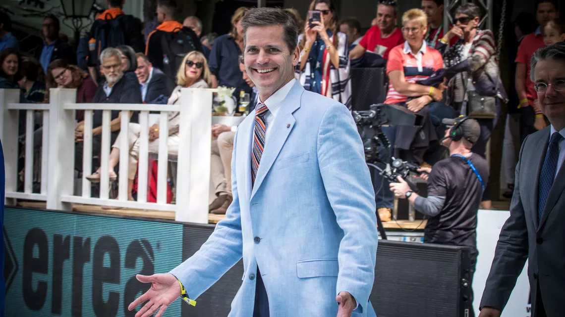 Greg Easton at the worlds in 2019.