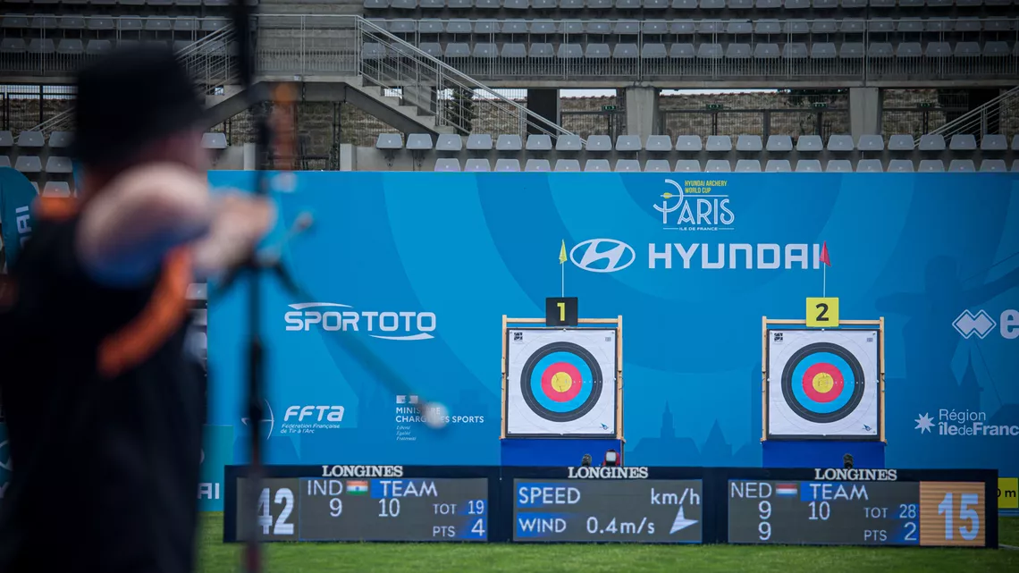 The finals arena in Paris in 2021.