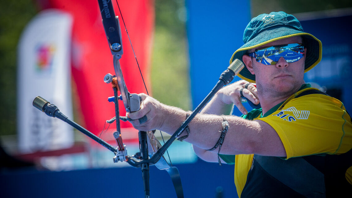 Ryan Tyack shoots at the season opener in Antalya.