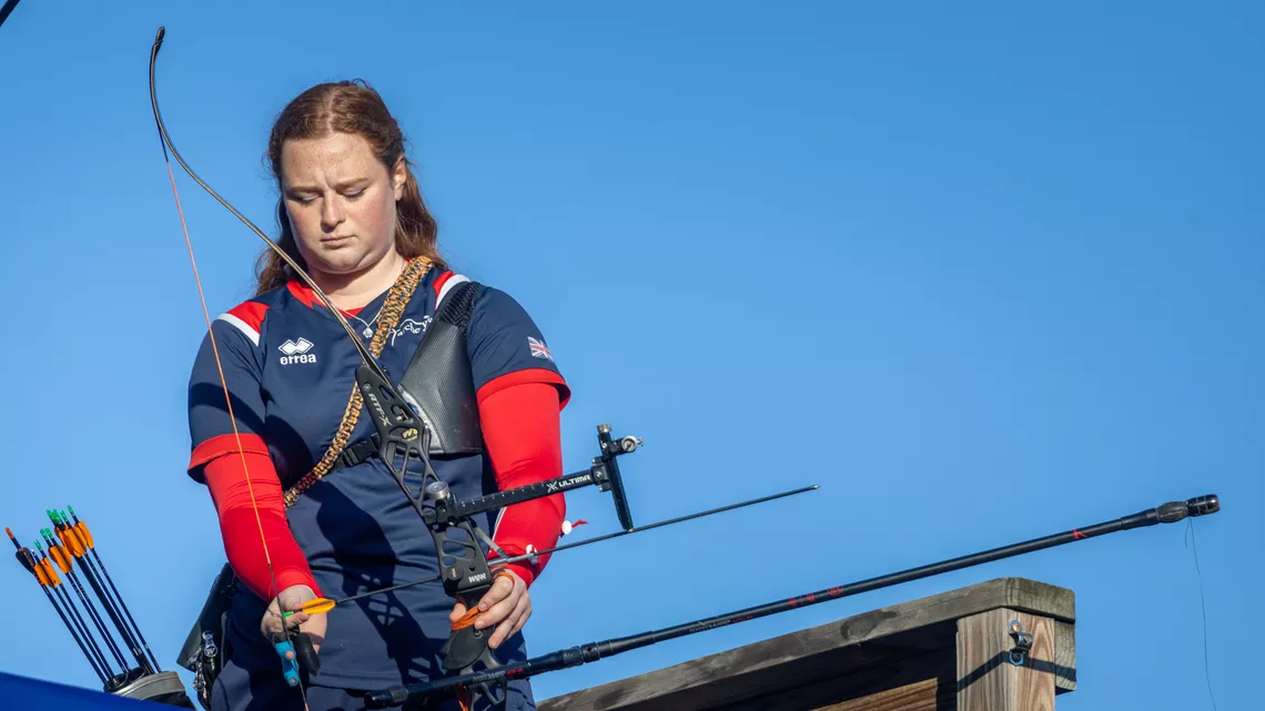 Louisa Piper during the finals at the world field championships.