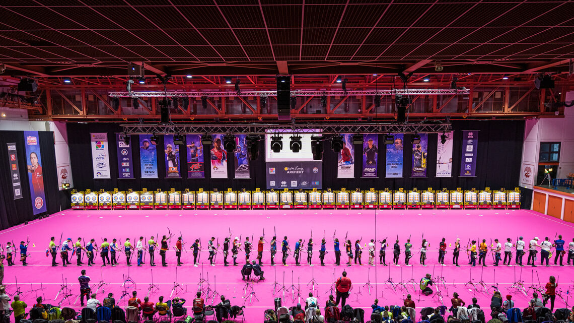 The competition hall in Nimes.