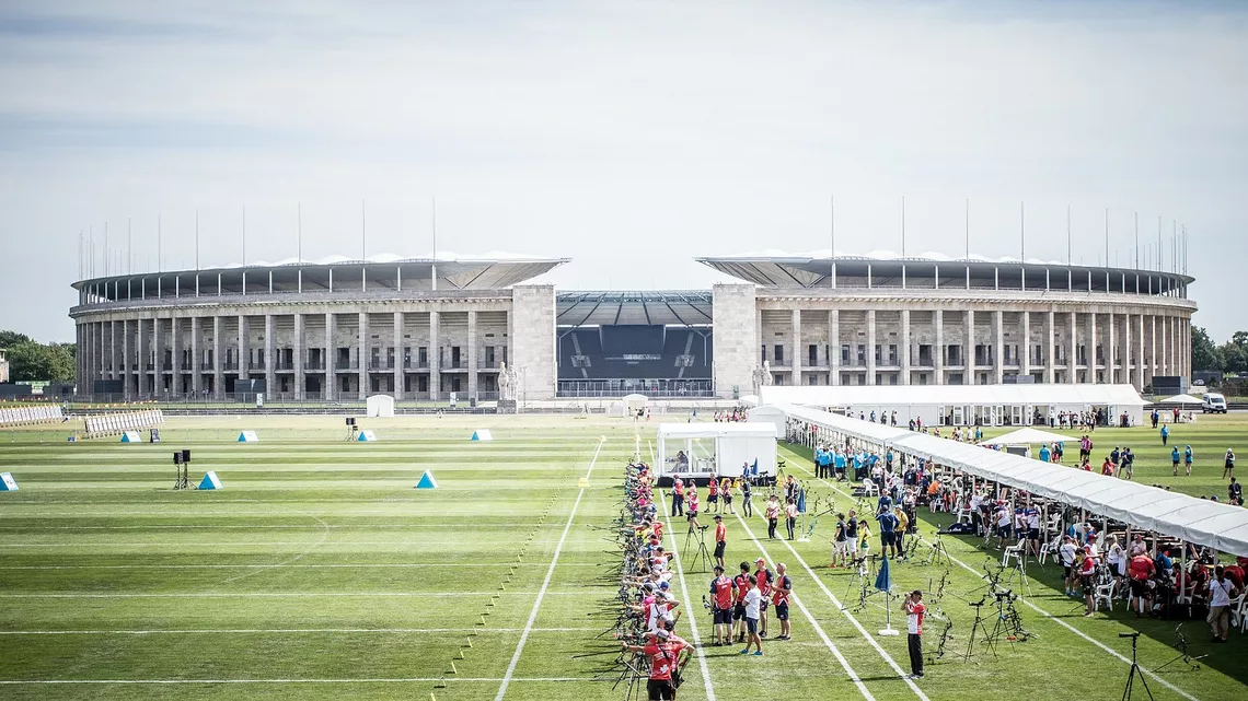 The Olympic Stadium in Berlin.