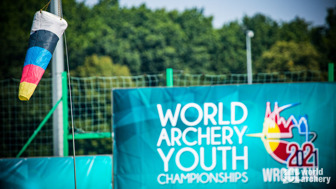 The field at the 2021 World Archery Youth Championships in Wroclaw.