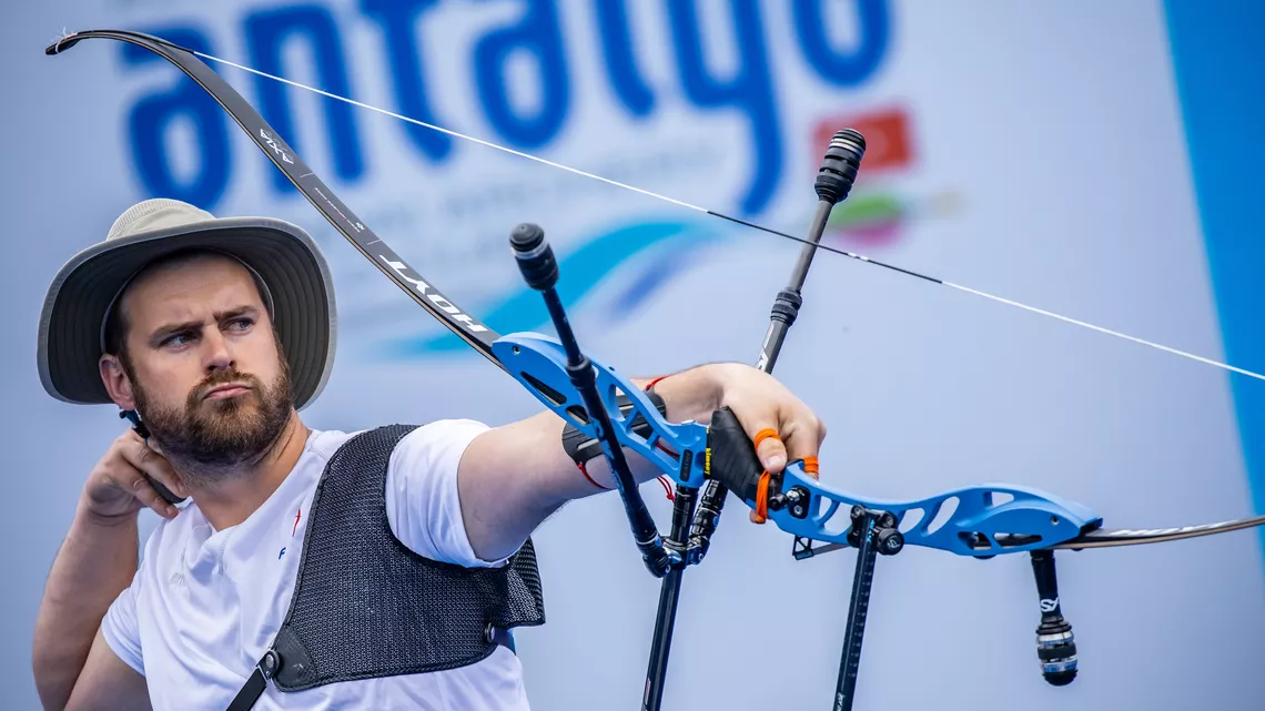 Jean-Charles Valladont finished second at the first World Cup stage in Antalya.