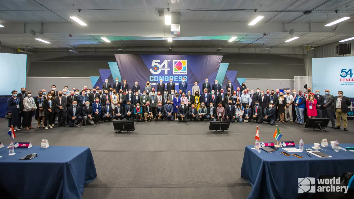 Delegates at the 2021 World Archery Congress.