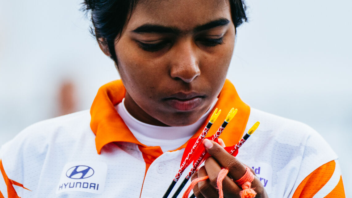 Aditi Swami at the world championships.