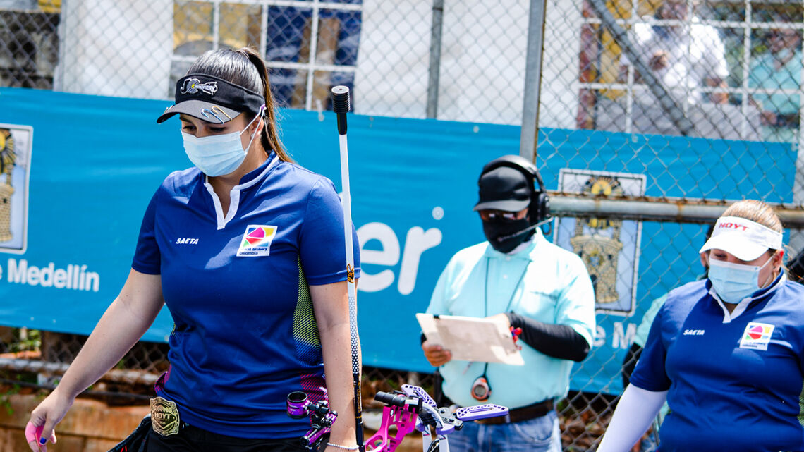 Sara Lopez takes a moment for reflection at the City of Medellin World Ranking Event.
