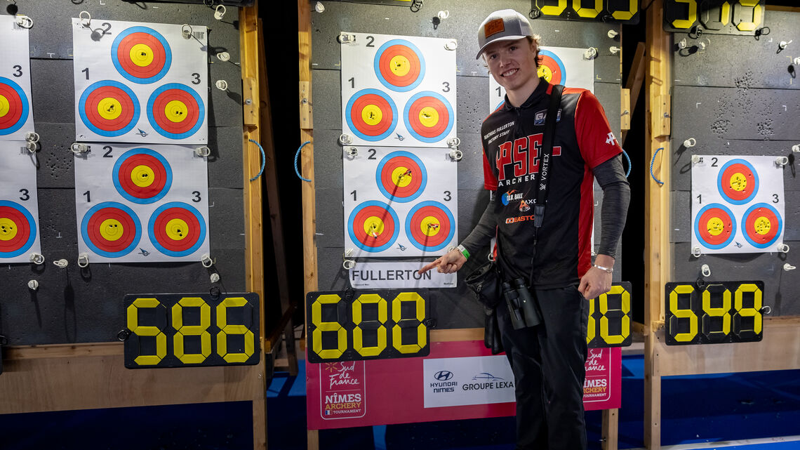 Mathias Fullerton shoots perfect qualifying in Nimes.