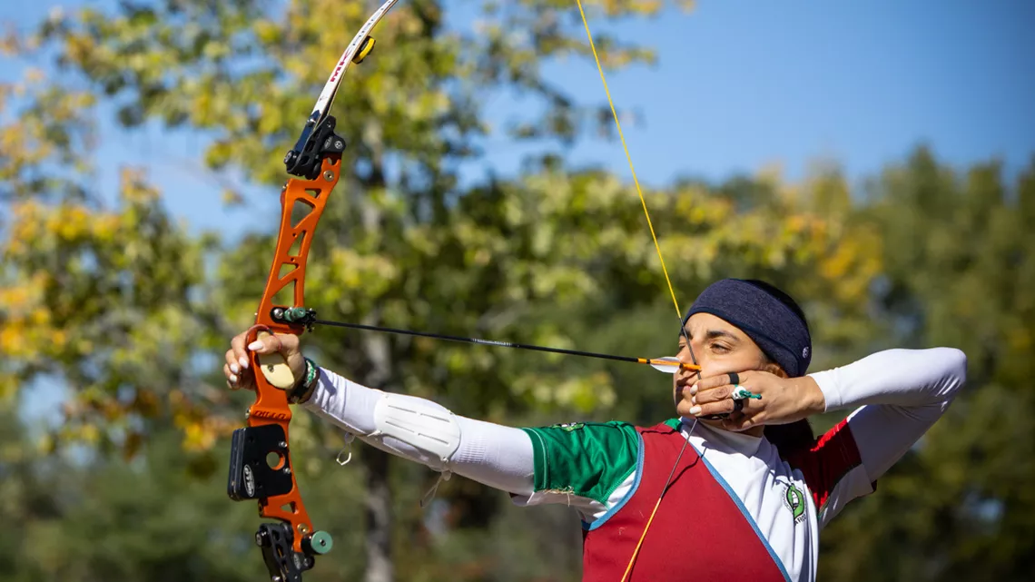 Cinzia Noziglia at Yankton 2022 World Archery Field Championships.