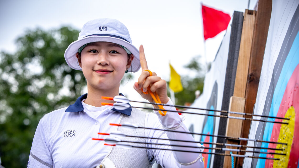 Lim Sihyeon topped recurve women’s qualifying in Medellin 2023