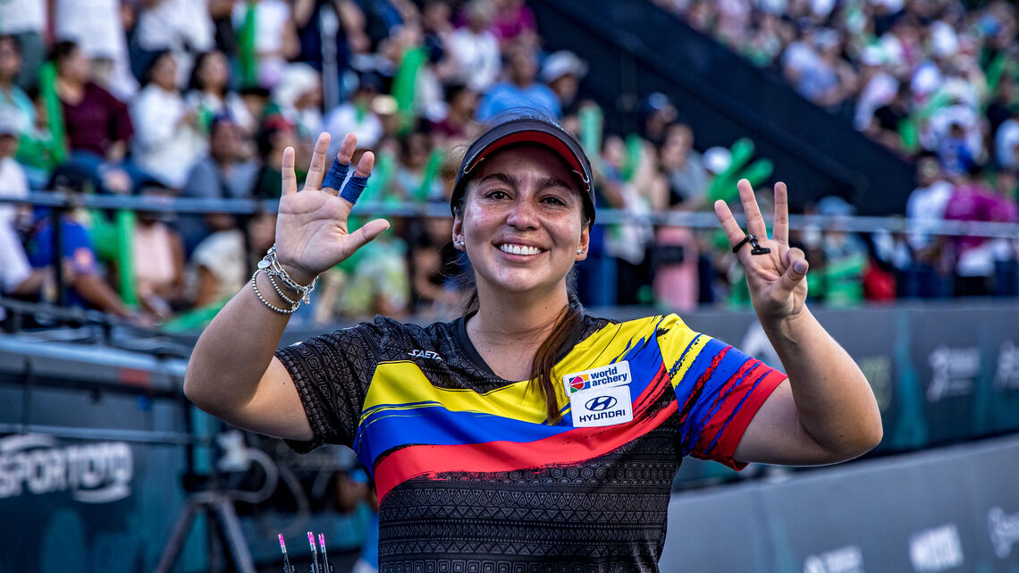 Sara Lopez claims eighth Hyundai Archery World Cup Final title.