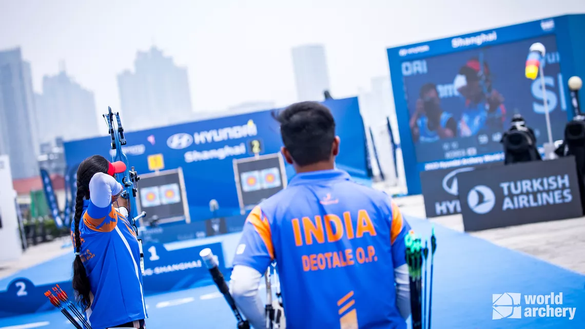 India shoots at Shanghai 2023.