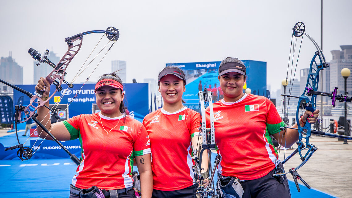 Mexico impressed at Shanghai 2023 Hyundai Archery World Cup.