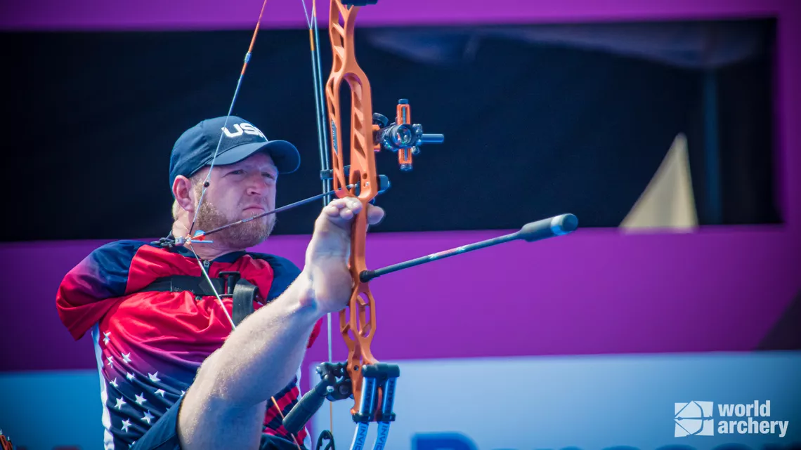 Matt Stutzman at the Tokyo 2020 Paralympic Games.