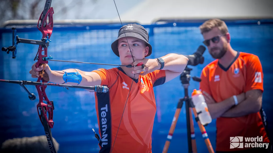 Ron van der Hoff coaching in April 2022.