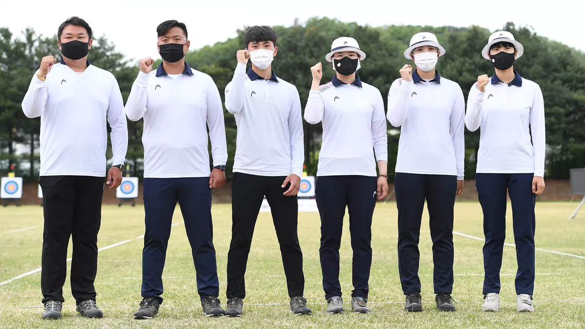 The Korean team for the Tokyo 2020 Olympic Games.