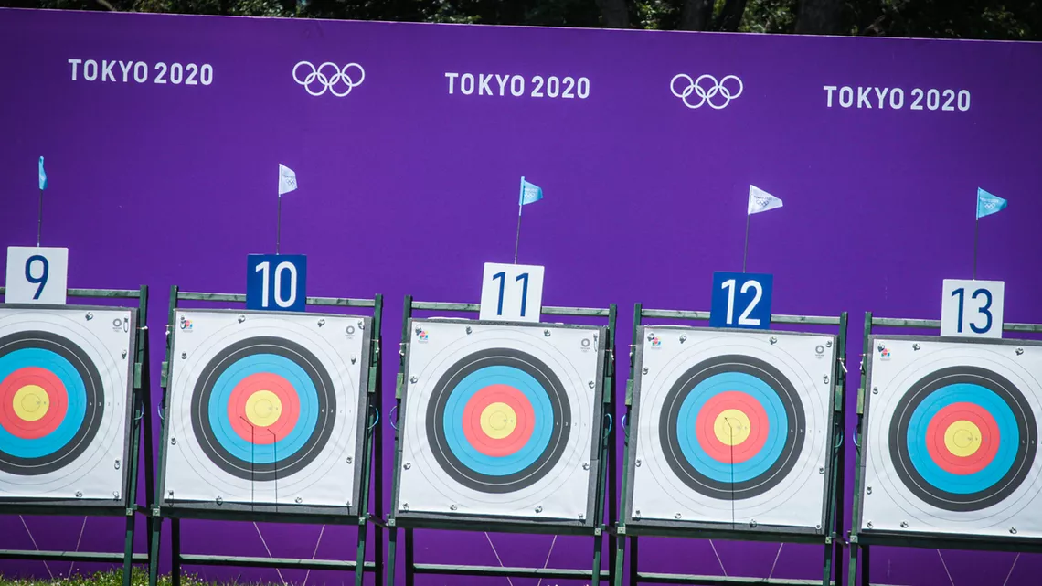 Targets at the Tokyo 2020 Olympic Games.
