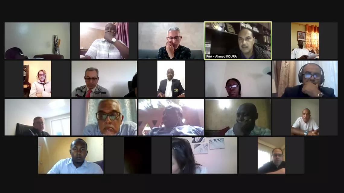 Delegates at World Archery Africa’s assembly in 2021.