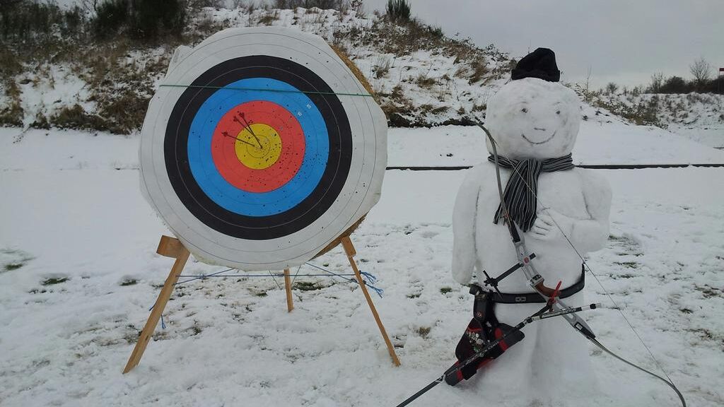 Archers around the world have experienced shooting in the snow