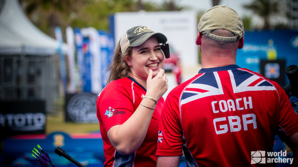Ella Gibson wins gold at the first stage of the 2022 Hyundai Archery World Cup