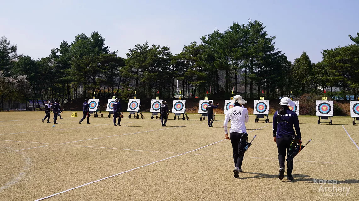 The competition field in Gwangju.