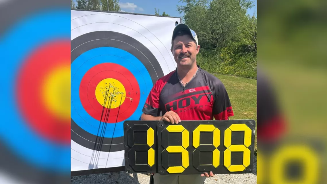 Brady Ellison shot a world record 1378 in April 2022 in Slovenia