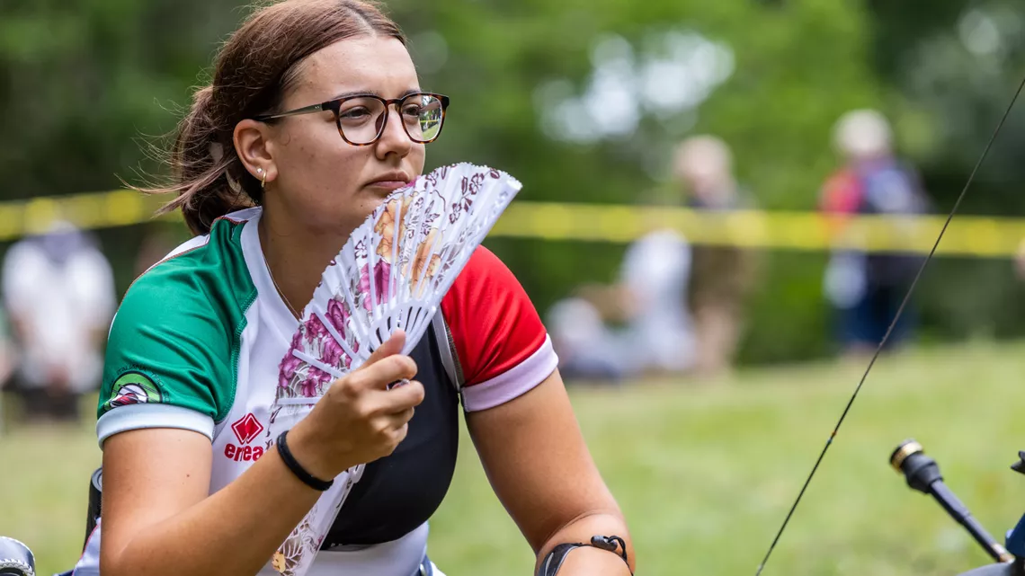 Chiara Rebagliati keeping cool at the 2022 World Games.