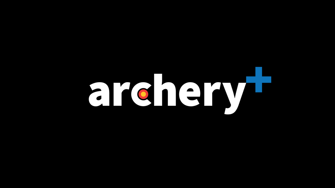 archery+ logo on black