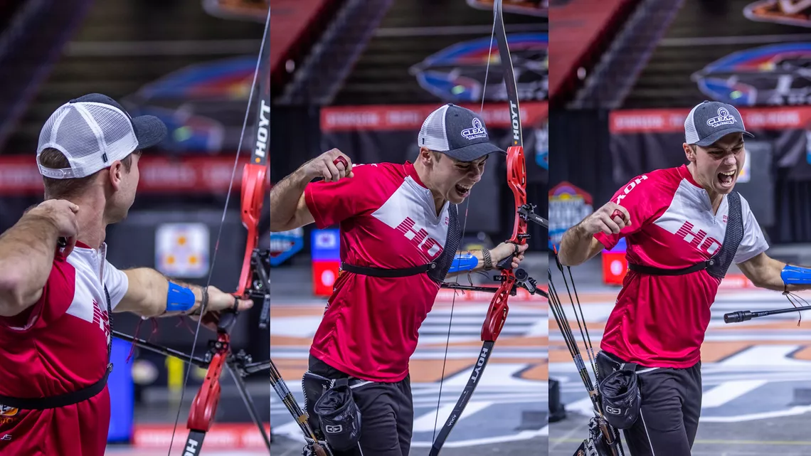 Wijler winning sequence at Indoor World Series Finals in 2023.