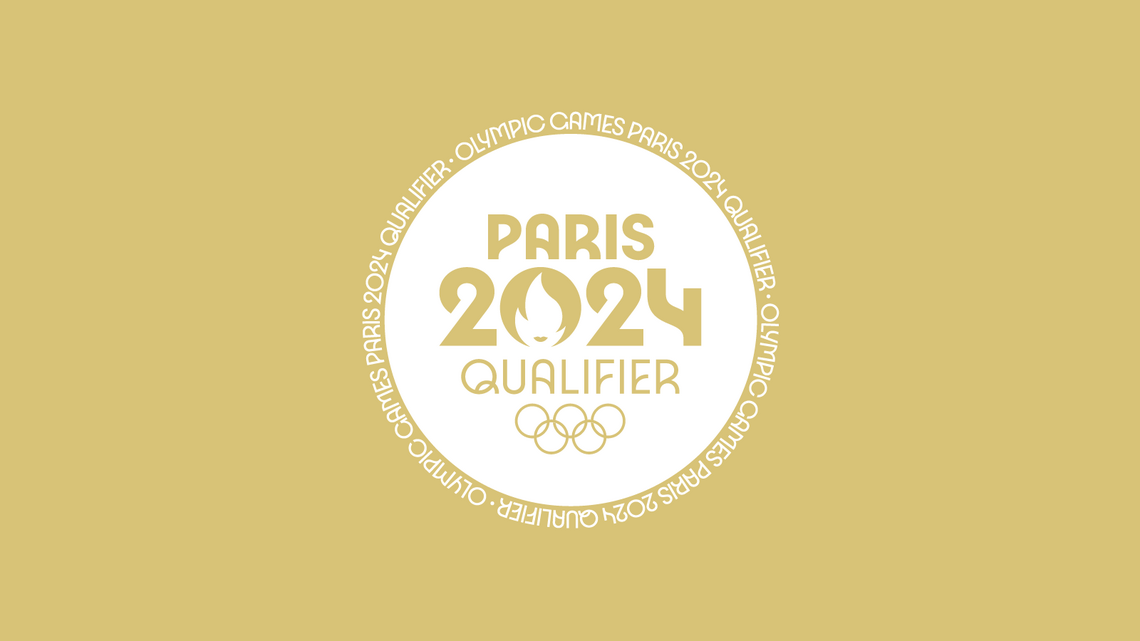 Paris 2024 Olympic qualifier graphic.