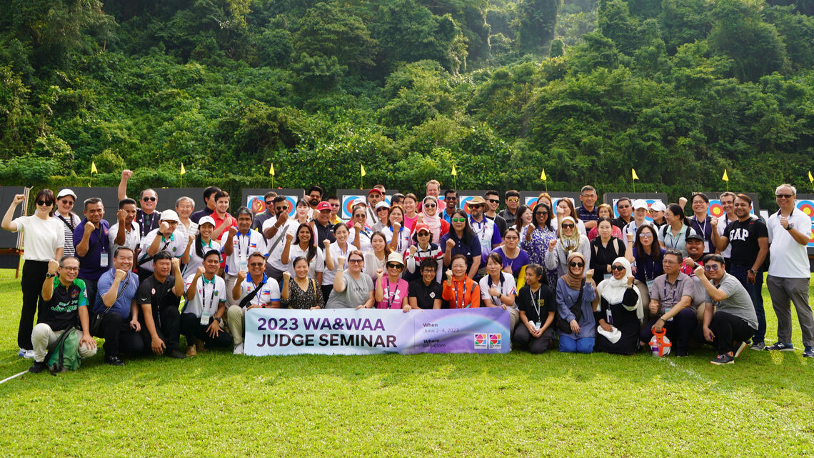 Participants at the international judge seminar 2023 in Singapore.