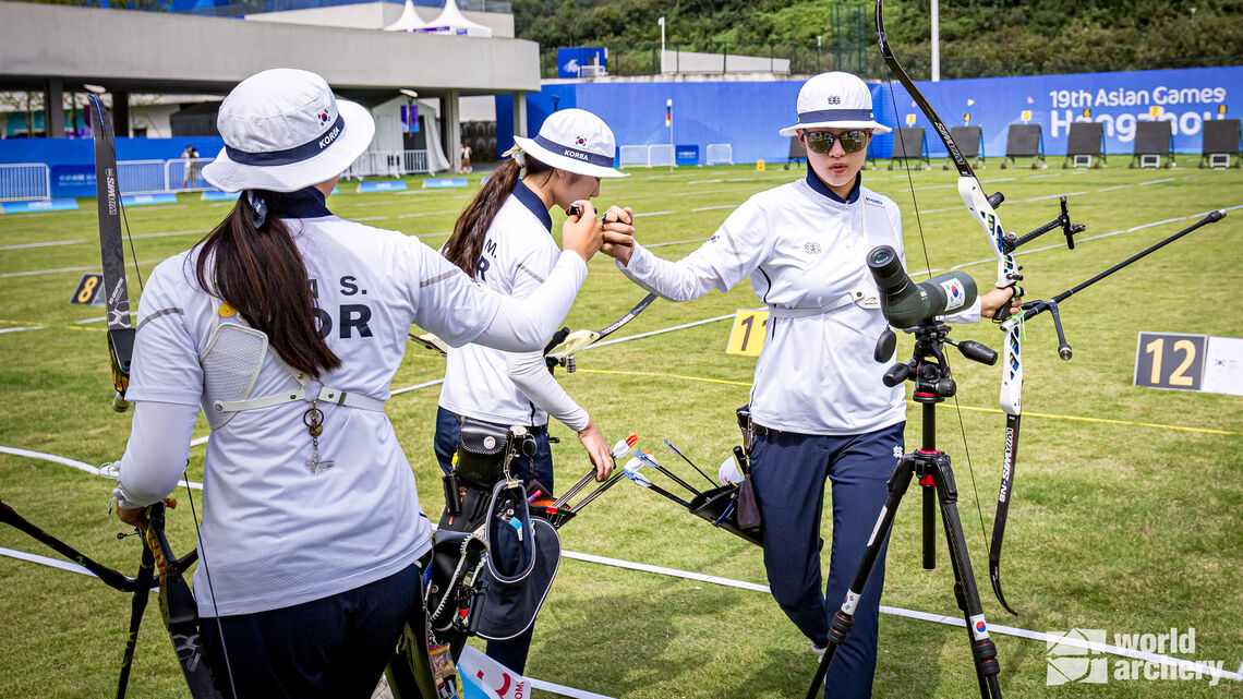 Korean women's recurve team