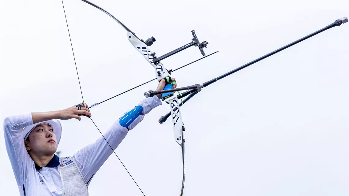 An San at the world championships in Berlin in 2023.