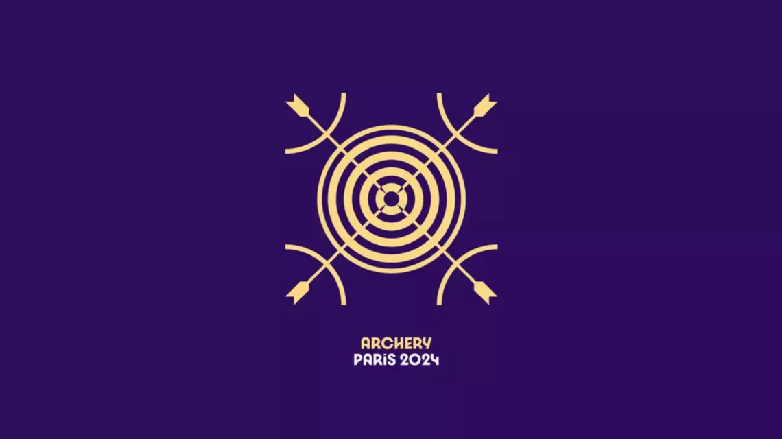 Archery pictogram Paris 2024