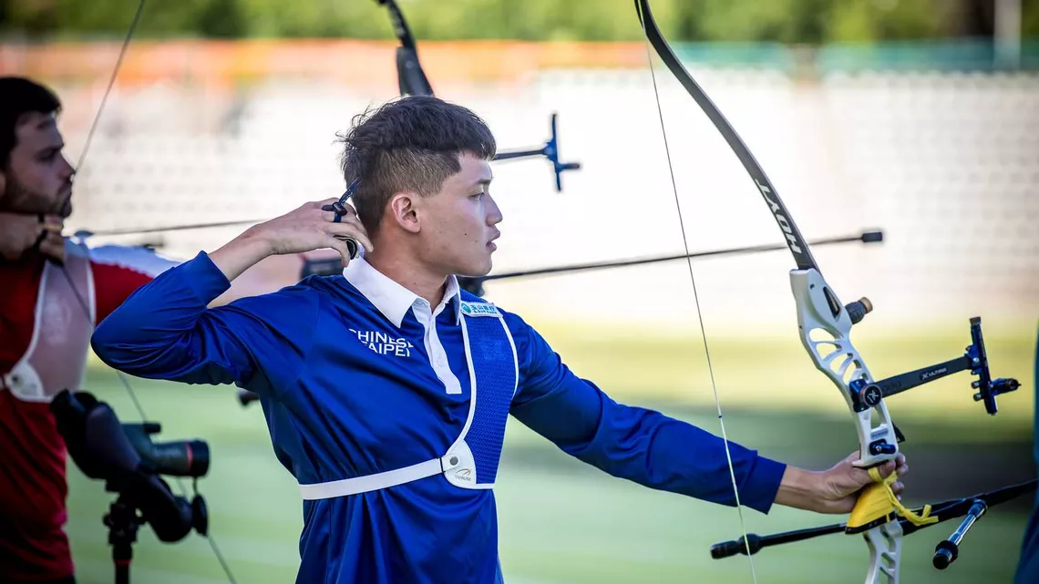 Tang Chih-Chun shooting in Madrid 2025 elliminations.
