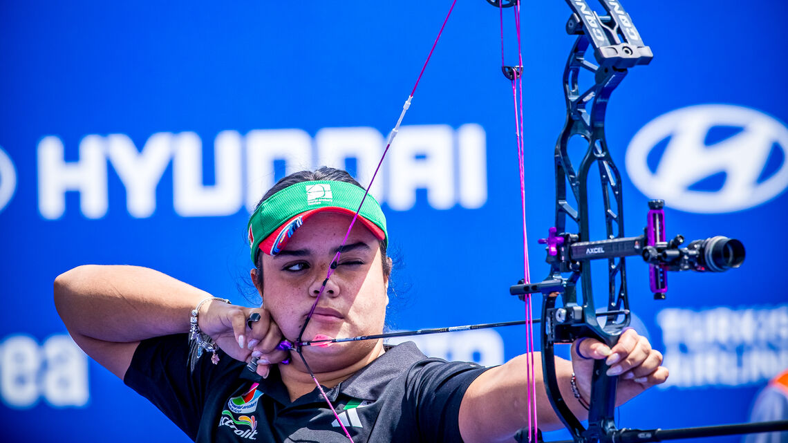 Andrea Becerra has been dominant in compound women in 2025.