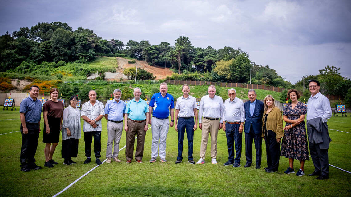 The World Archery executive board in September 2025.