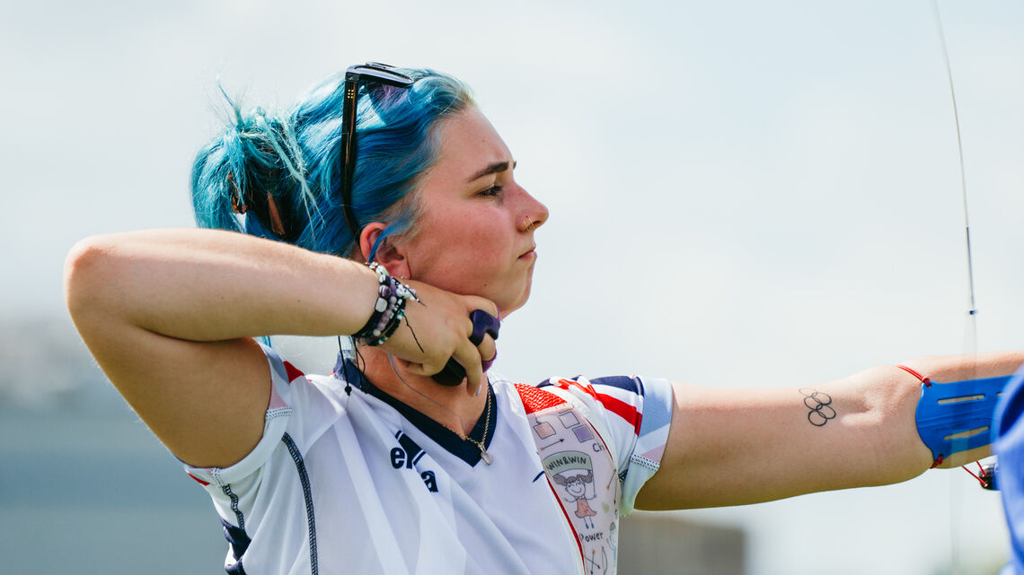 Penny Healey at the 2025 World Youth Championships.