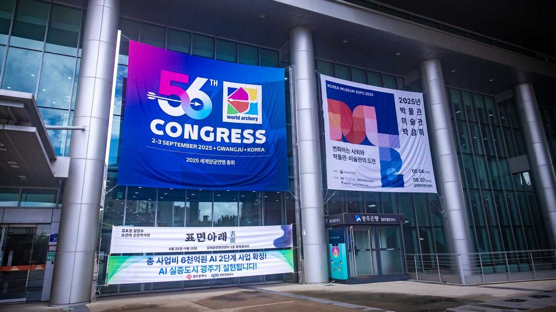 The World Archery Congress was held on 2-3 September 2025 in Gwangju, Korea.