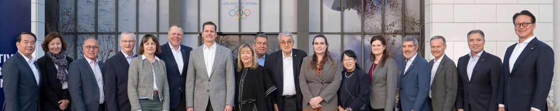 The World Archery executive board in December 2025.