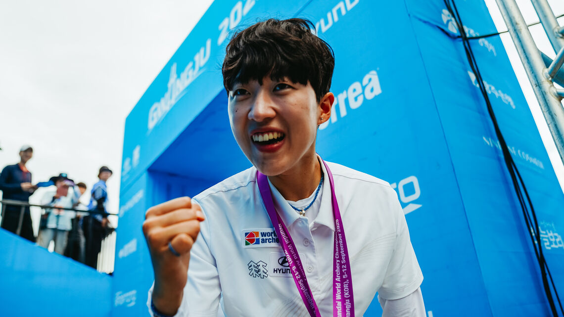 An San won bronze at the Gwangju 2025 Hyundai World Archery Championships.