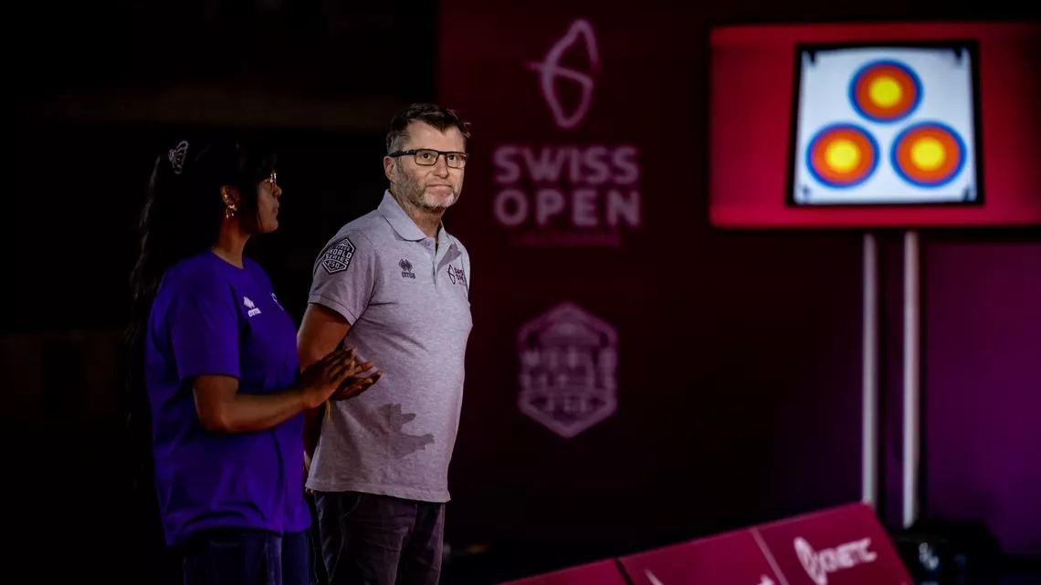 Seb Flute at the Swiss Open.