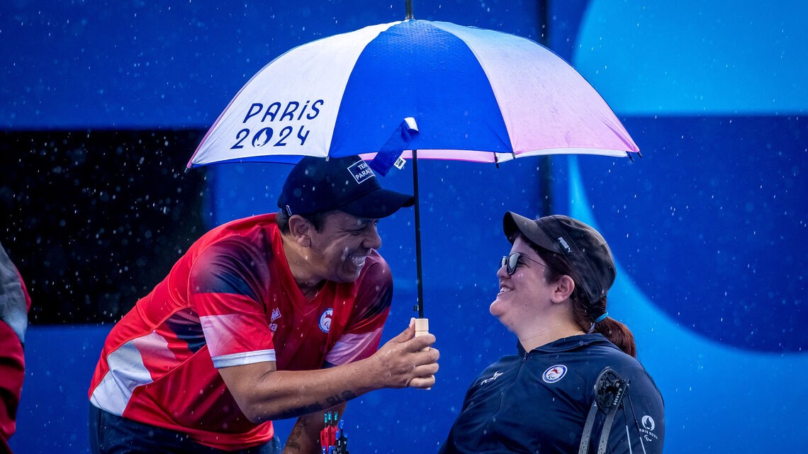 Junior Bolaños was the coach of Chile’s Mariana Zuñiga at Paris 2024 Paralympic Games.
