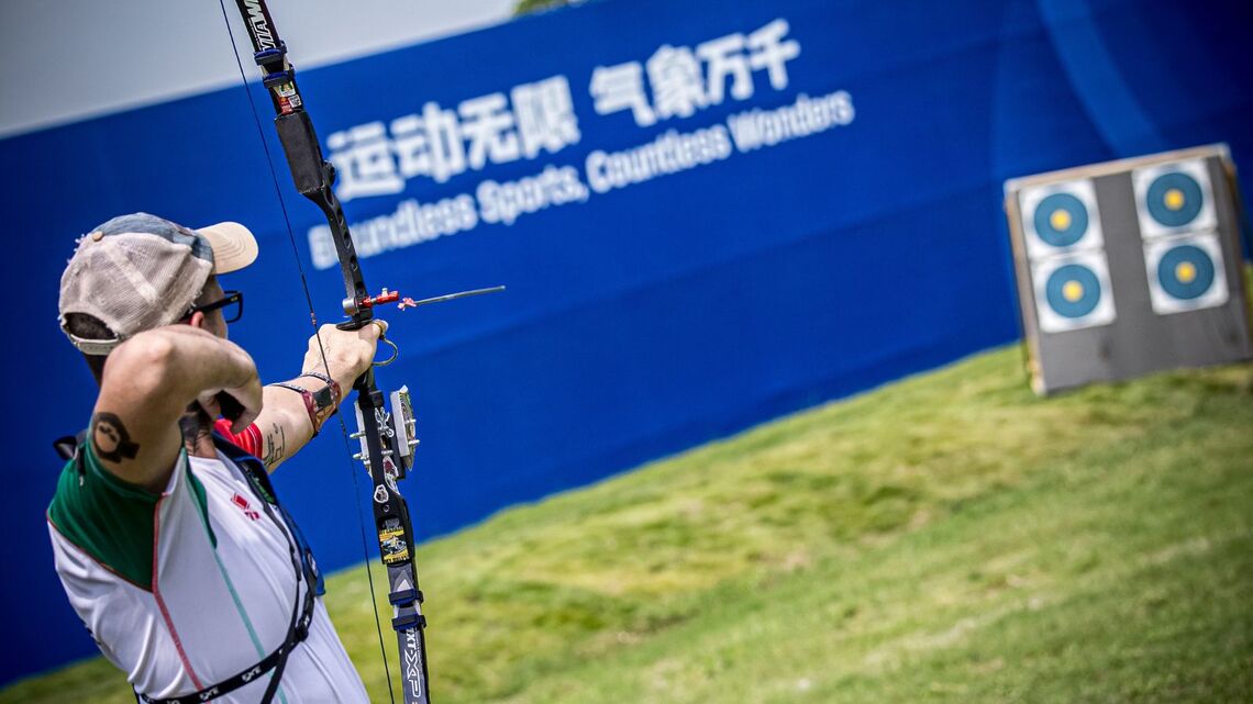 Barebow archery shooting at Chengdu 2025 World Games.