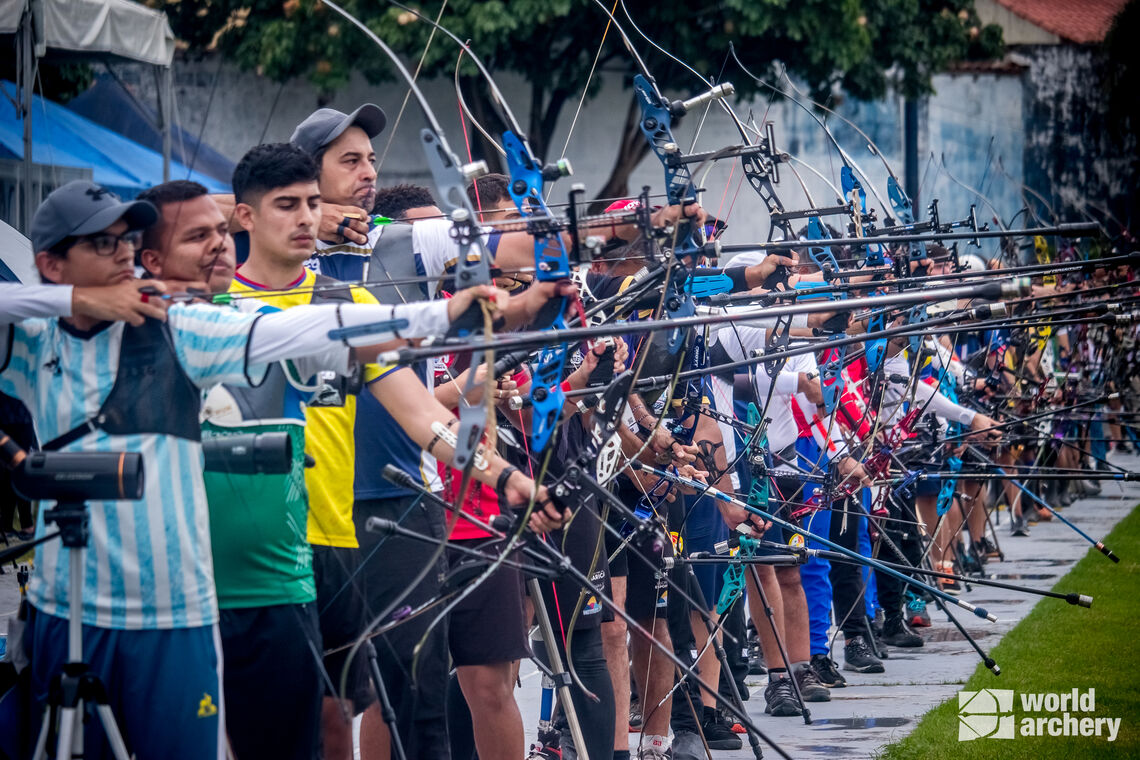 Archers in action