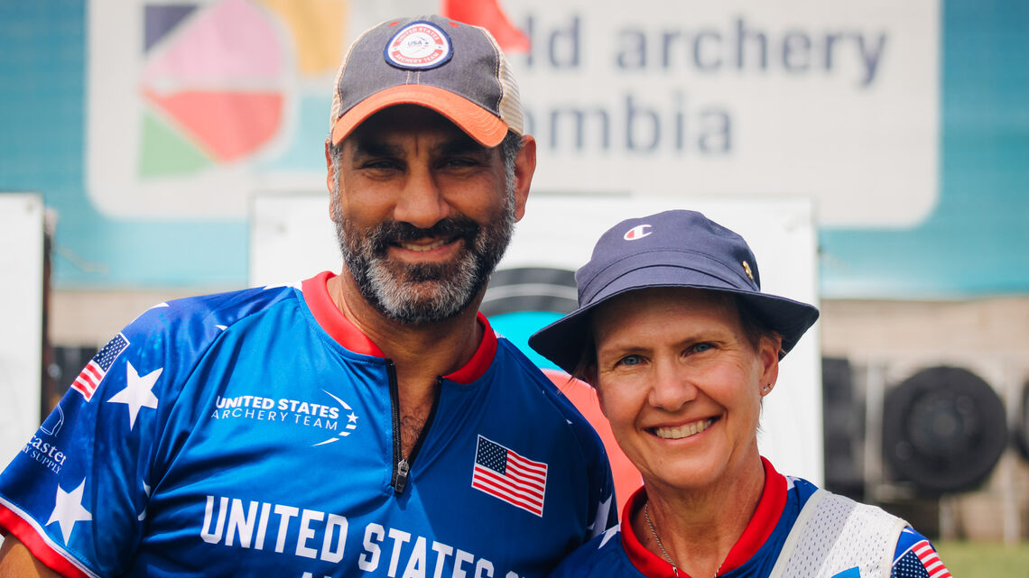 Mark Williams and Janis Grellner shot a new world record in recurve 50+ mixed team at Medellin 2026.