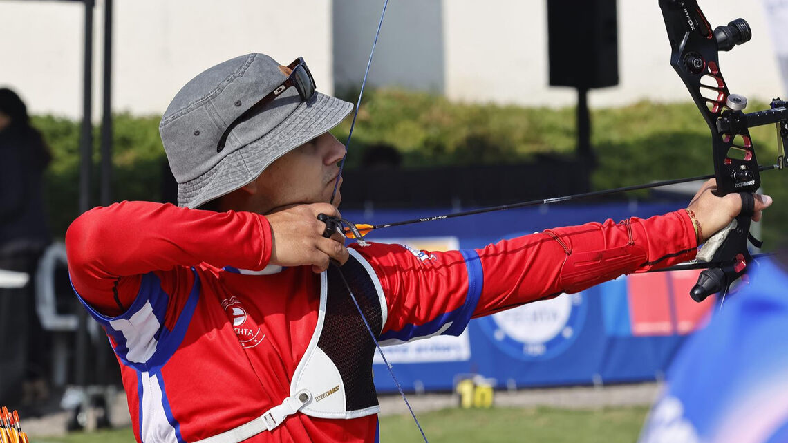 An athlete in action