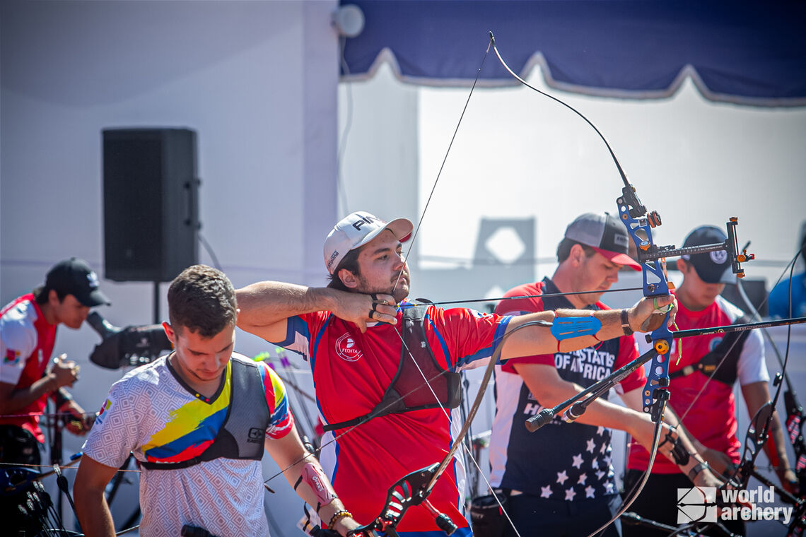 Archers in action