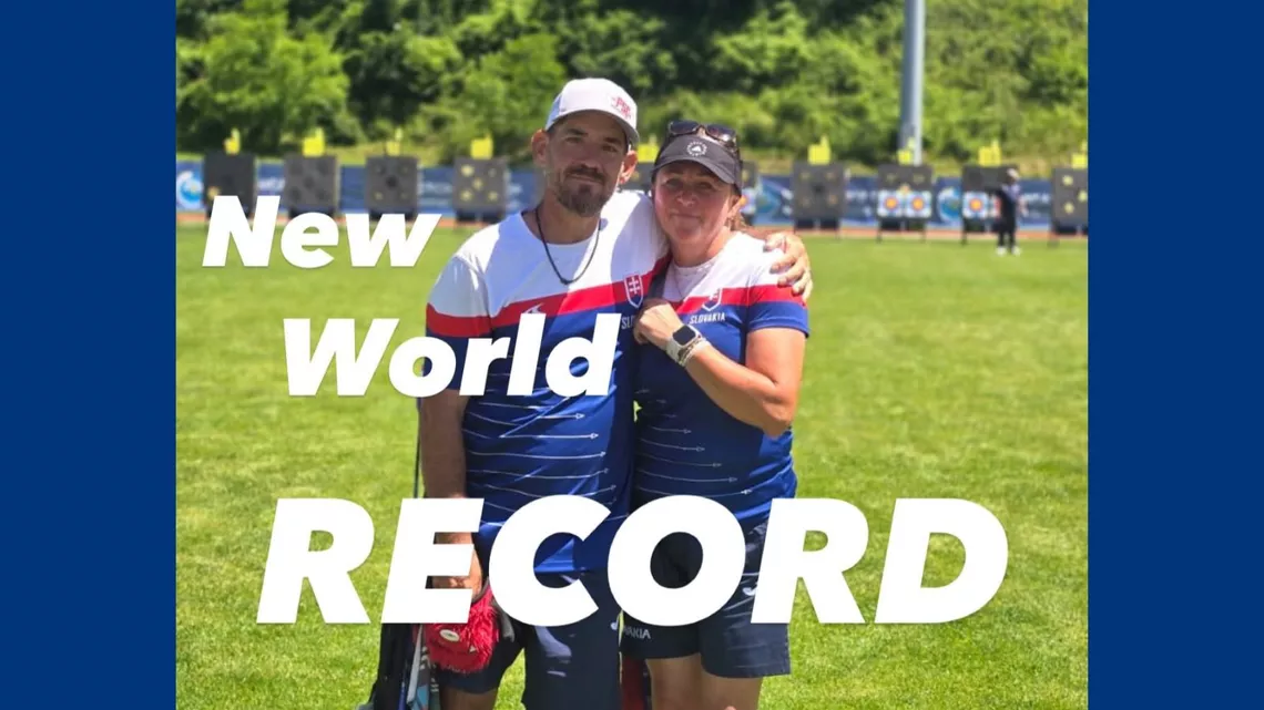 Jozef Bosansky and Petra Kotucova broke their own 50+ mixed team world record in Kamnik 2026.