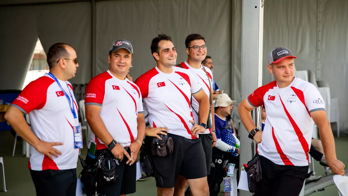 Members of the Turkish archery team.